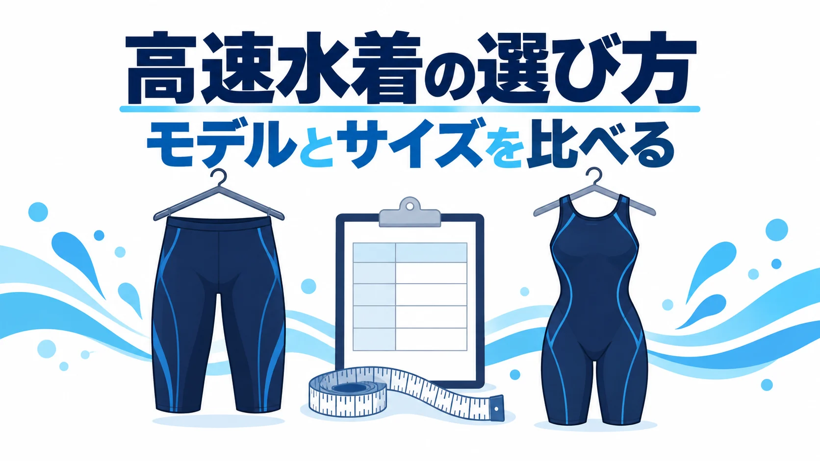 高速水着の選び方｜arena・ミズノ・Speedoの違いとサイズ確認