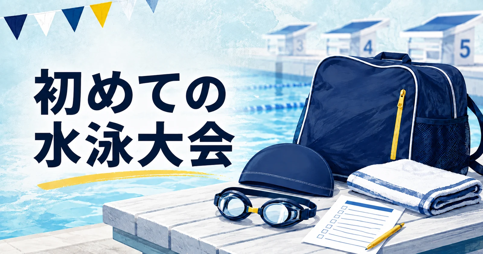 初めての水泳大会｜持ち物・当日の流れと招集の確認リスト