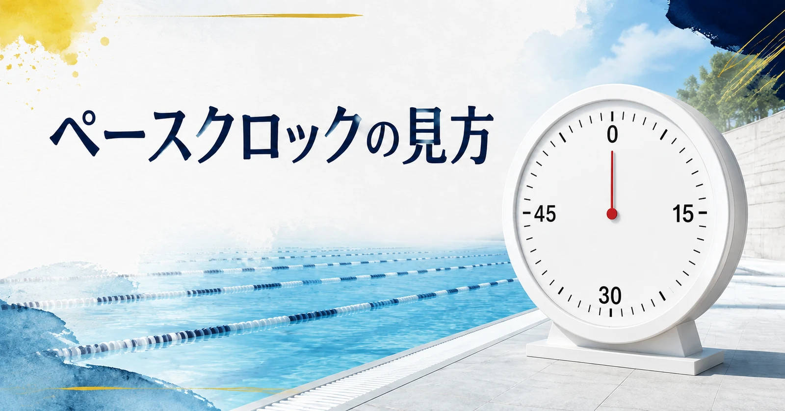 ペースクロックの見方｜秒針の読み方とサークルの出発時刻