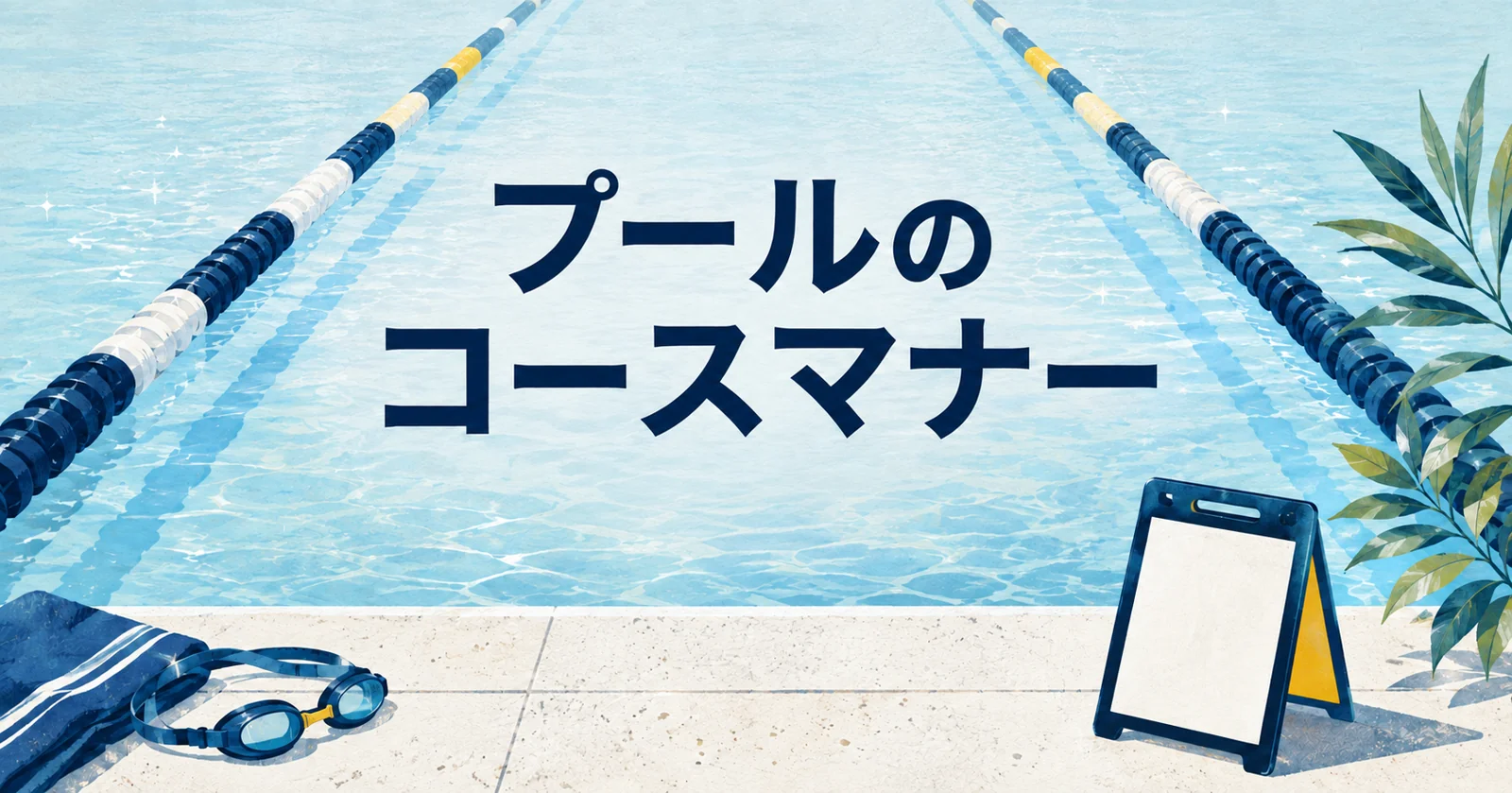 プールのレーンマナー｜泳ぐ方向・追い越し・休憩の注意点