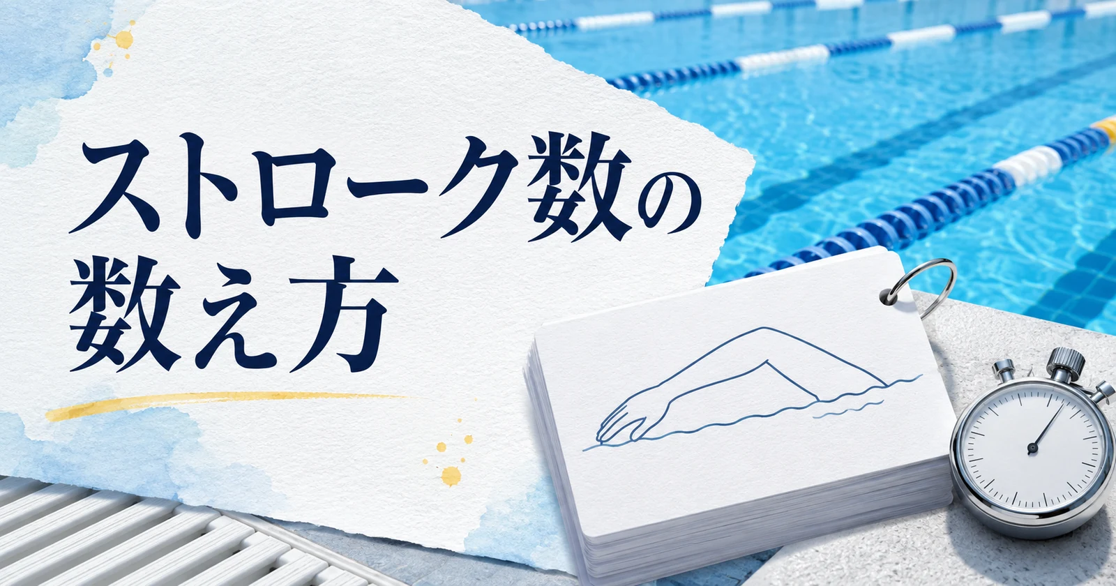 水泳のストローク数の数え方｜片腕・1サイクルと計測範囲