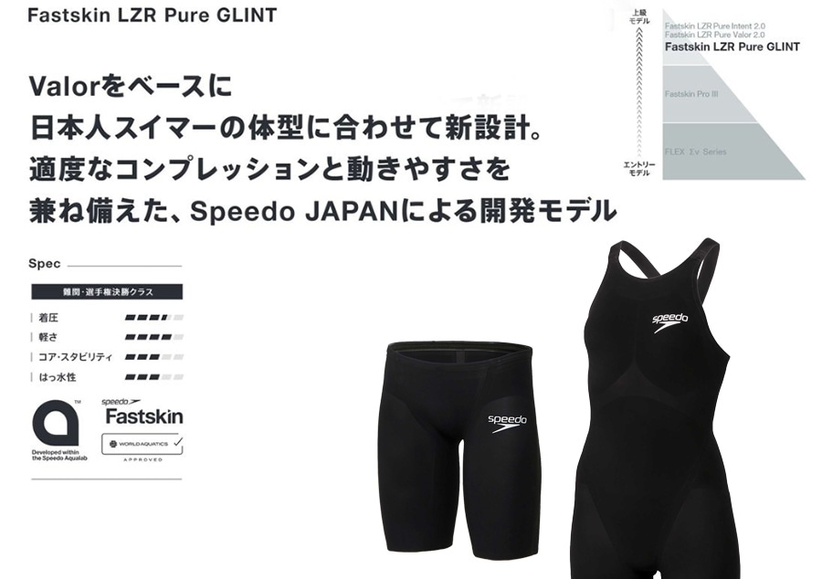 Speedo Fastskin LZR Pure GLINTの公式カタログ画像